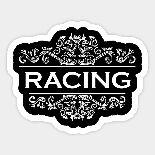 Racing Sticker by Shop Ovov
